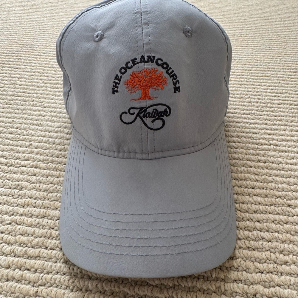 Light Gray Baseball Cap with Kiawah golf Ocean Course Logo